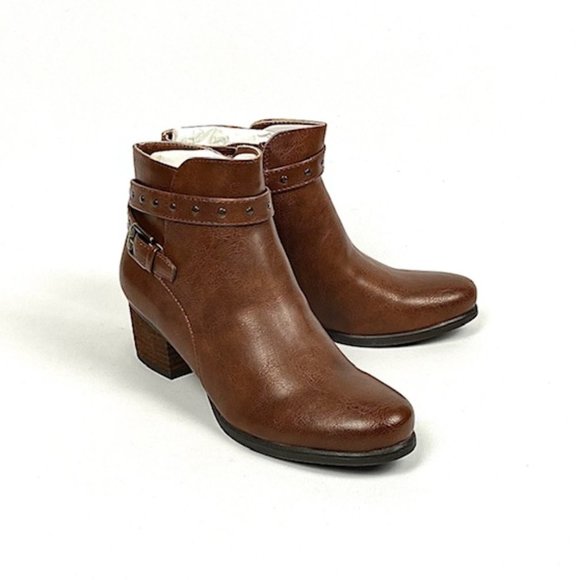 New Soul Naturalizer Carrie Ankle Bootie, Wiskey, 8 - Picture 2 of 12